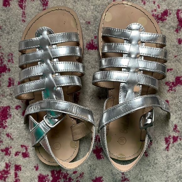 Silver Mini Boden gladiator sandals (size 30 or us 12) - Picture 1 of 7